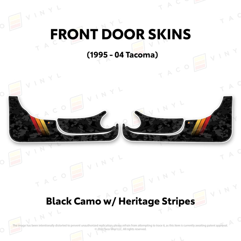 Taco Vinyl Lower Section Door Skins for Tacoma (1995-2004) - Aspire Auto Accessories