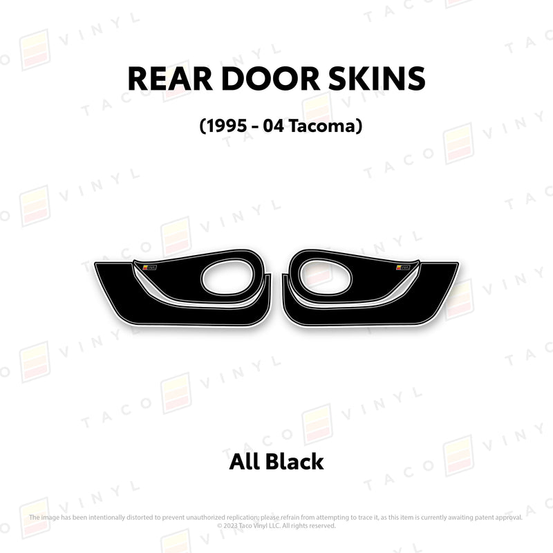 Taco Vinyl Lower Section Door Skins for Tacoma (1995-2004) - Aspire Auto Accessories