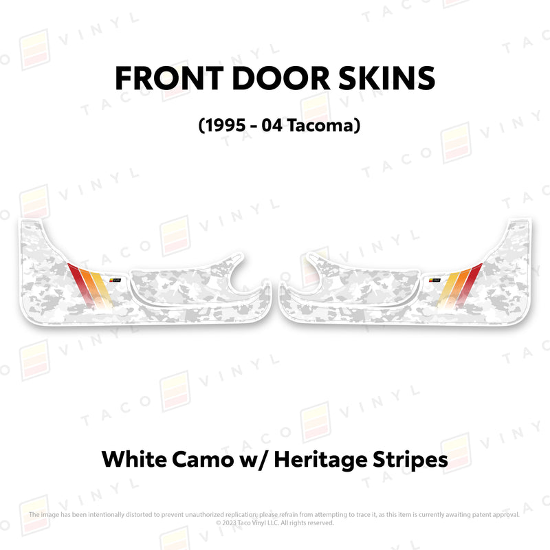 Taco Vinyl Lower Section Door Skins for Tacoma (1995-2004) - Aspire Auto Accessories