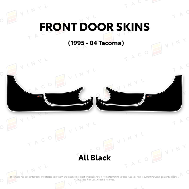 Taco Vinyl Lower Section Door Skins for Tacoma (1995-2004) - Aspire Auto Accessories