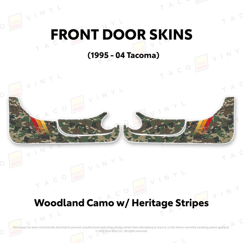Taco Vinyl Lower Section Door Skins for Tacoma (1995-2004) - Aspire Auto Accessories