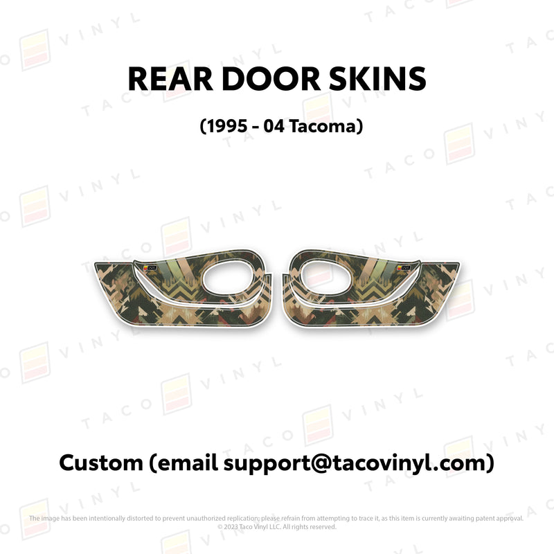 Taco Vinyl Lower Section Door Skins for Tacoma (1995-2004) - Aspire Auto Accessories