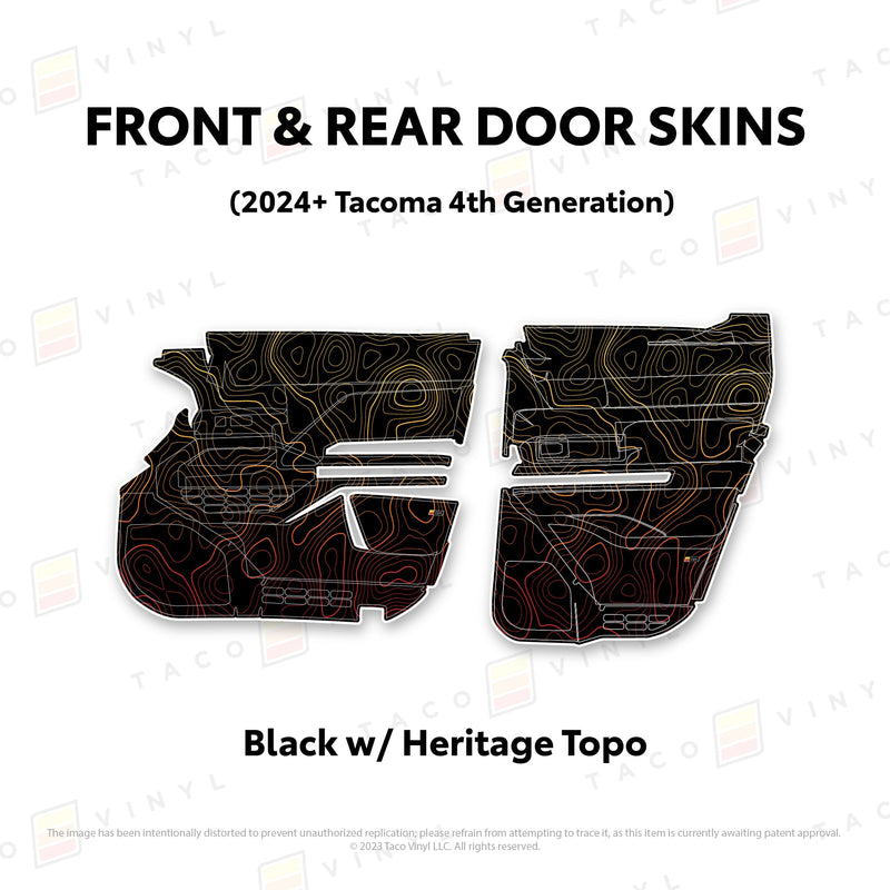 Taco Vinyl Door Skins for Tacoma (2024-2025) - Aspire Auto Accessories