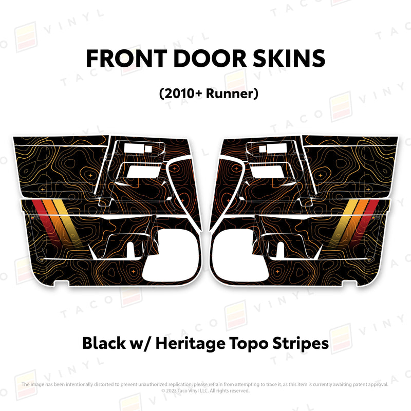 Taco Vinyl Door Skins for 4Runner (2010-2024) - Aspire Auto Accessories