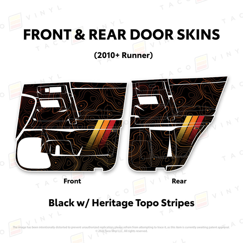 Taco Vinyl Door Skins for 4Runner (2010-2024) - Aspire Auto Accessories