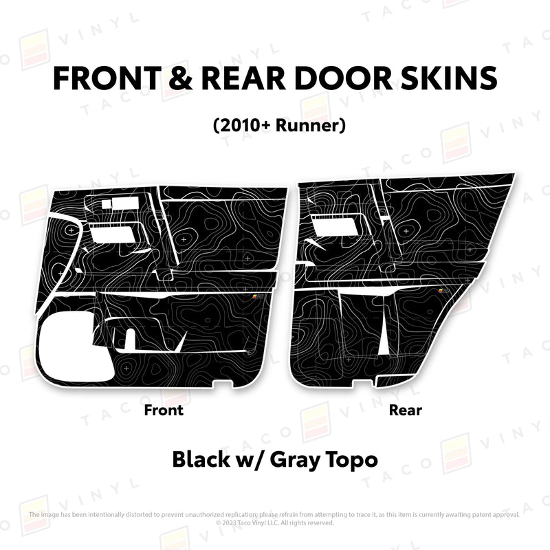 Taco Vinyl Door Skins for 4Runner (2010-2024) - Aspire Auto Accessories
