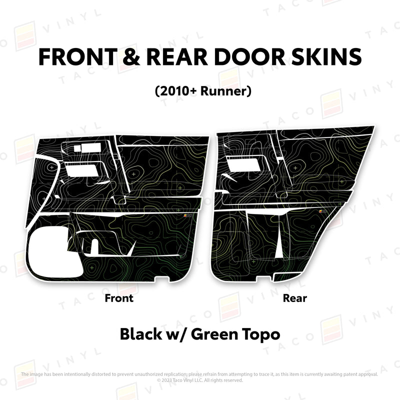 Taco Vinyl Door Skins for 4Runner (2010-2024) - Aspire Auto Accessories