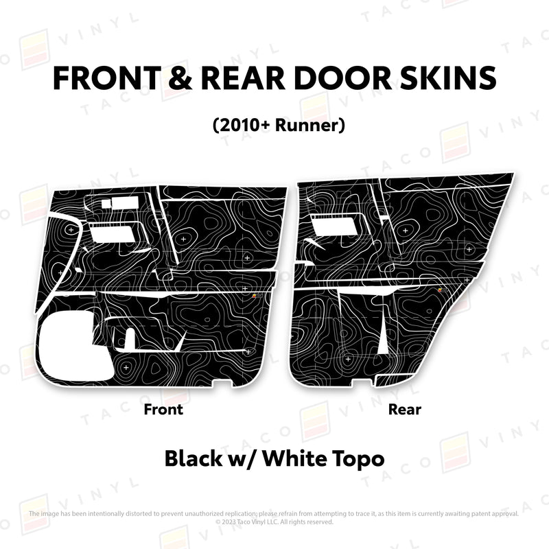Taco Vinyl Door Skins for 4Runner (2010-2024) - Aspire Auto Accessories