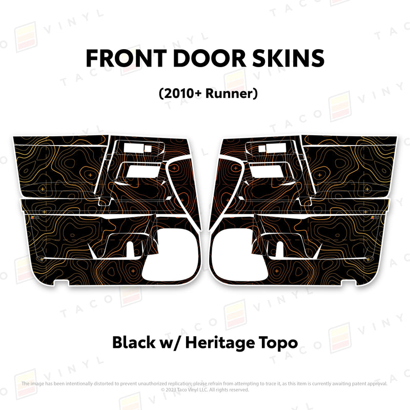 Taco Vinyl Door Skins for 4Runner (2010-2024) - Aspire Auto Accessories