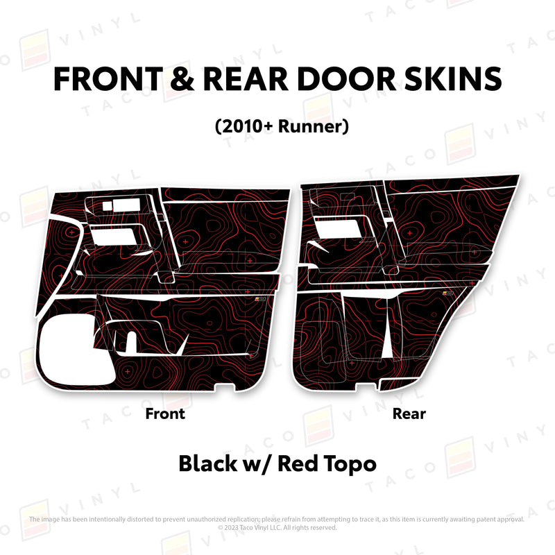 Taco Vinyl Door Skins for 4Runner (2010-2024) - Aspire Auto Accessories