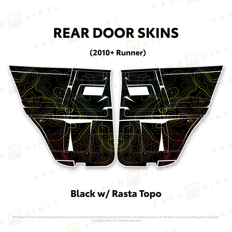Taco Vinyl Door Skins for 4Runner (2010-2024) - Aspire Auto Accessories