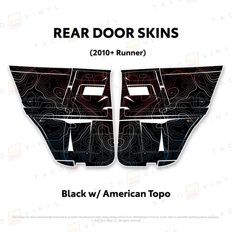 Taco Vinyl Door Skins for 4Runner (2010-2024) - Aspire Auto Accessories