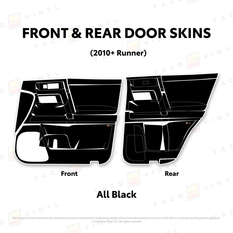 Taco Vinyl Door Skins for 4Runner (2010-2024) - Aspire Auto Accessories