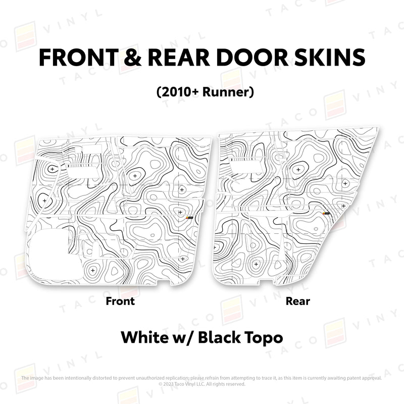 Taco Vinyl Door Skins for 4Runner (2010-2024) - Aspire Auto Accessories