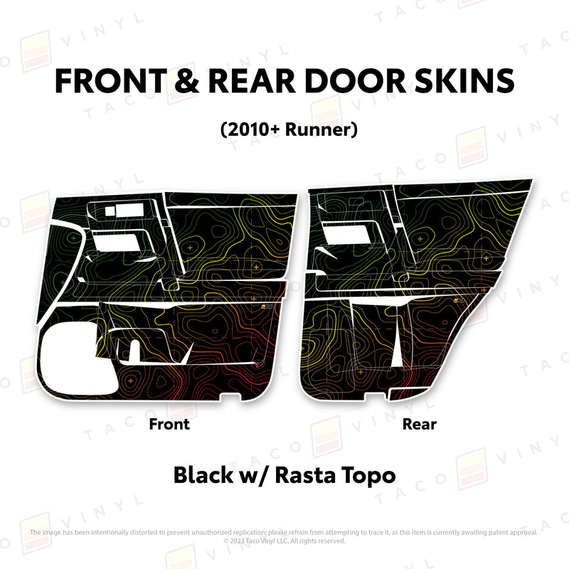Taco Vinyl Door Skins for 4Runner (2010-2024) - Aspire Auto Accessories