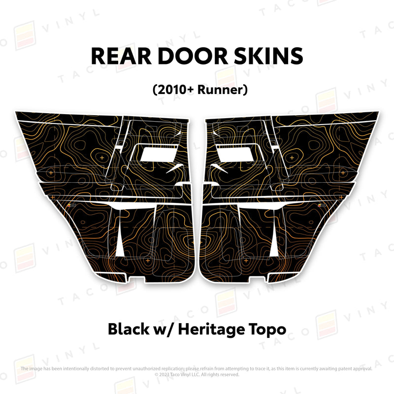 Taco Vinyl Door Skins for 4Runner (2010-2024) - Aspire Auto Accessories