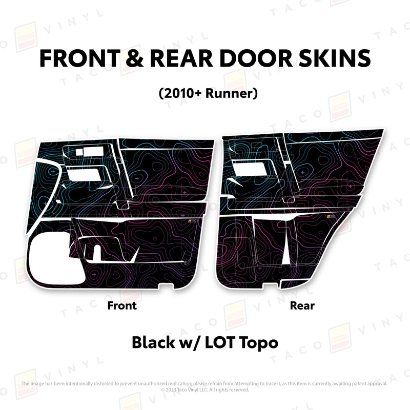 Taco Vinyl Door Skins for 4Runner (2010-2024) - Aspire Auto Accessories