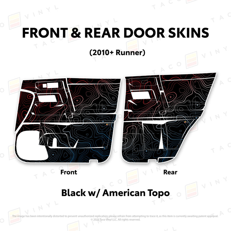 Taco Vinyl Door Skins for 4Runner (2010-2024) - Aspire Auto Accessories