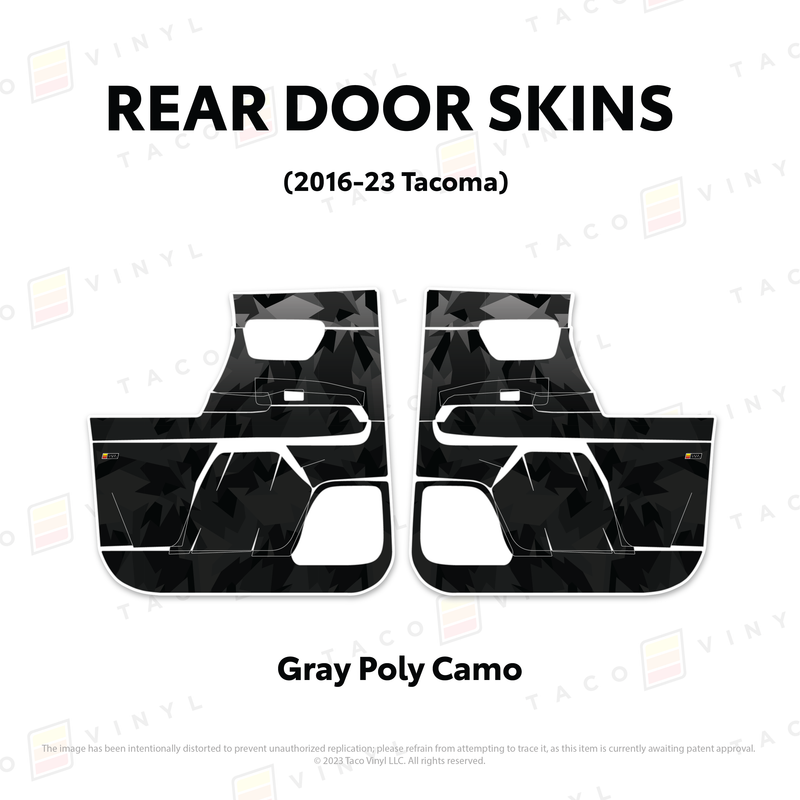 Taco Vinyl Door Skins for Tacoma (2016-2023) - Aspire Auto Accessories