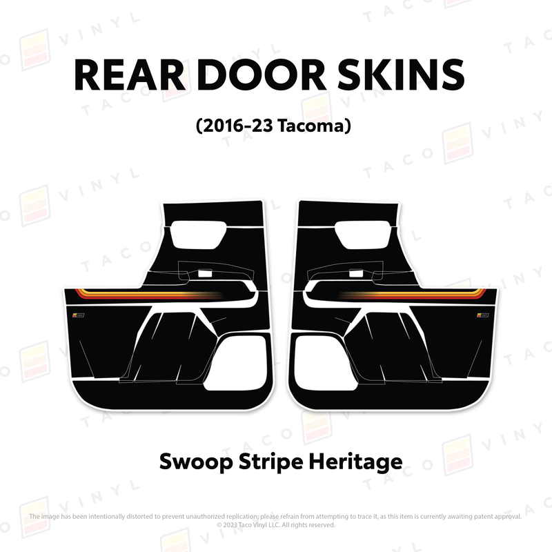 Taco Vinyl Door Skins for Tacoma (2016-2023) - Aspire Auto Accessories