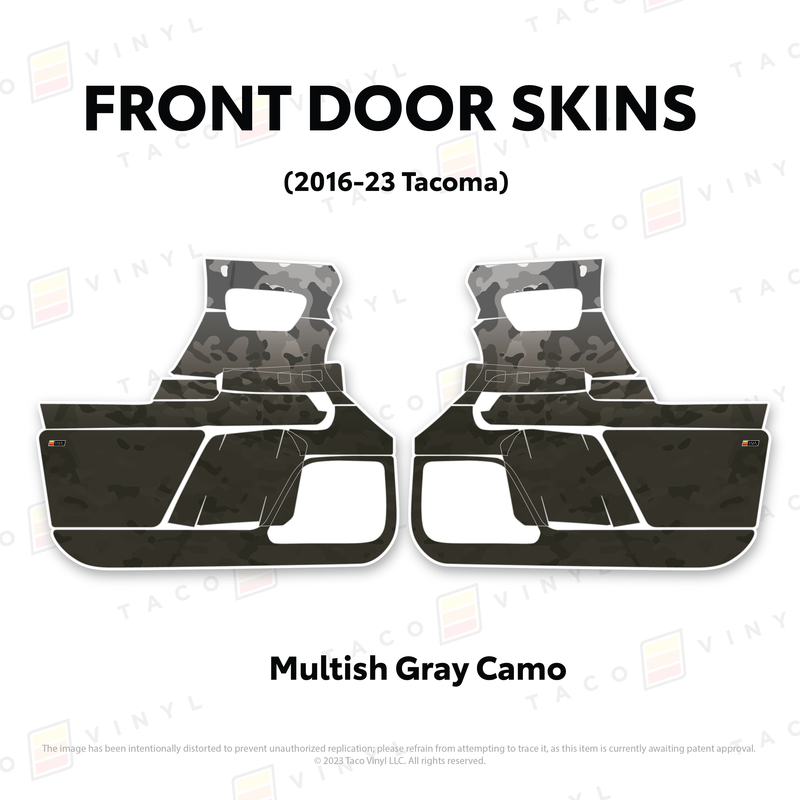 Taco Vinyl Door Skins for Tacoma (2016-2023) - Aspire Auto Accessories