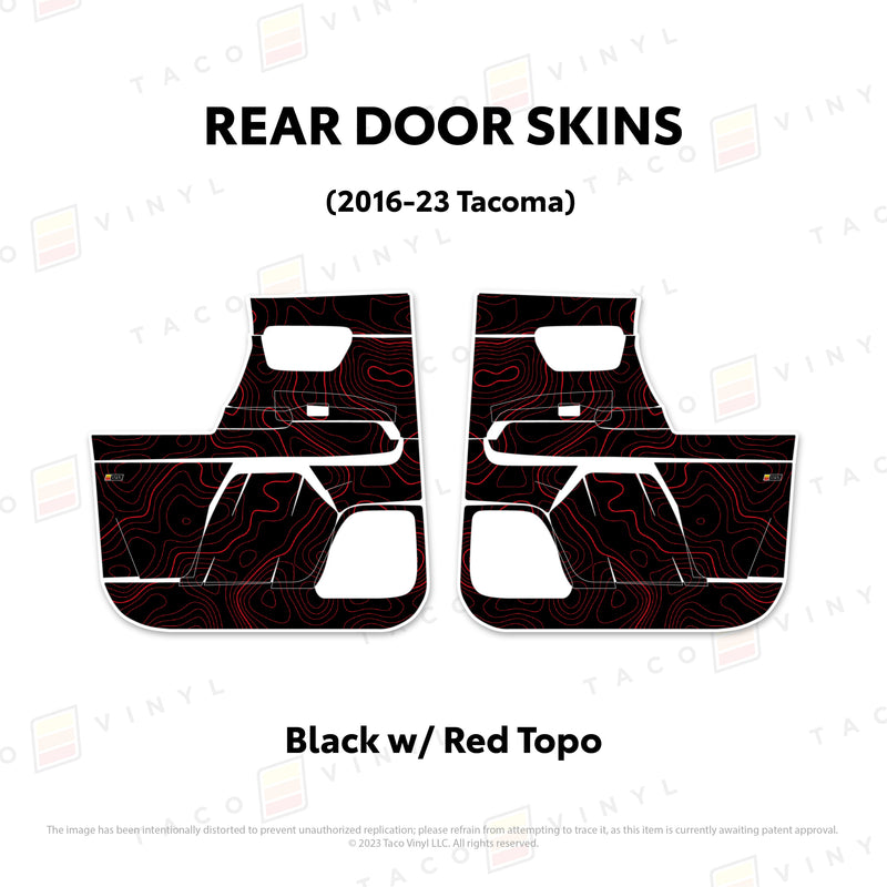 Taco Vinyl Door Skins for Tacoma (2016-2023) - Aspire Auto Accessories