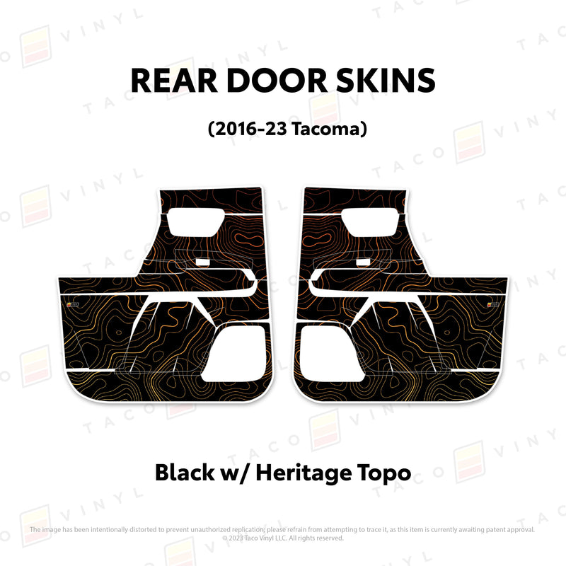 Taco Vinyl Door Skins for Tacoma (2016-2023) - Aspire Auto Accessories