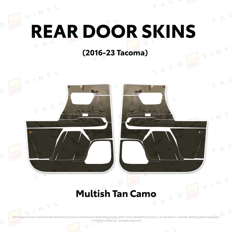 Taco Vinyl Door Skins for Tacoma (2016-2023) - Aspire Auto Accessories