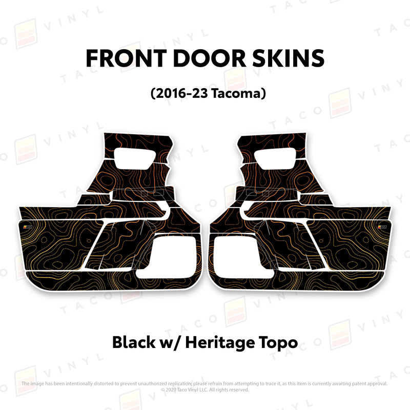 Taco Vinyl Door Skins for Tacoma (2016-2023) - Aspire Auto Accessories