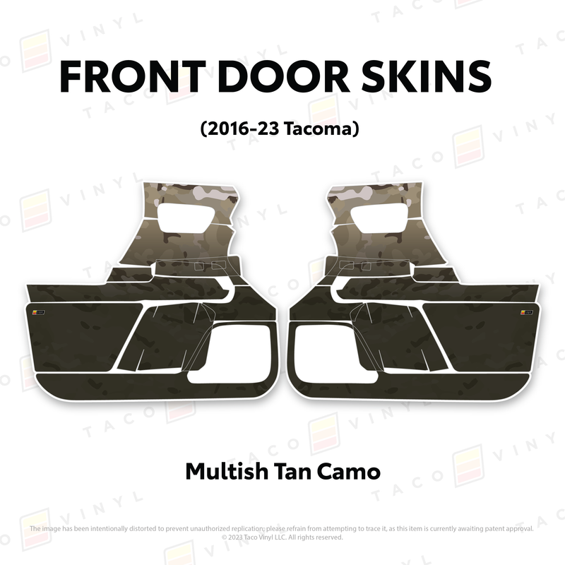 Taco Vinyl Door Skins for Tacoma (2016-2023) - Aspire Auto Accessories
