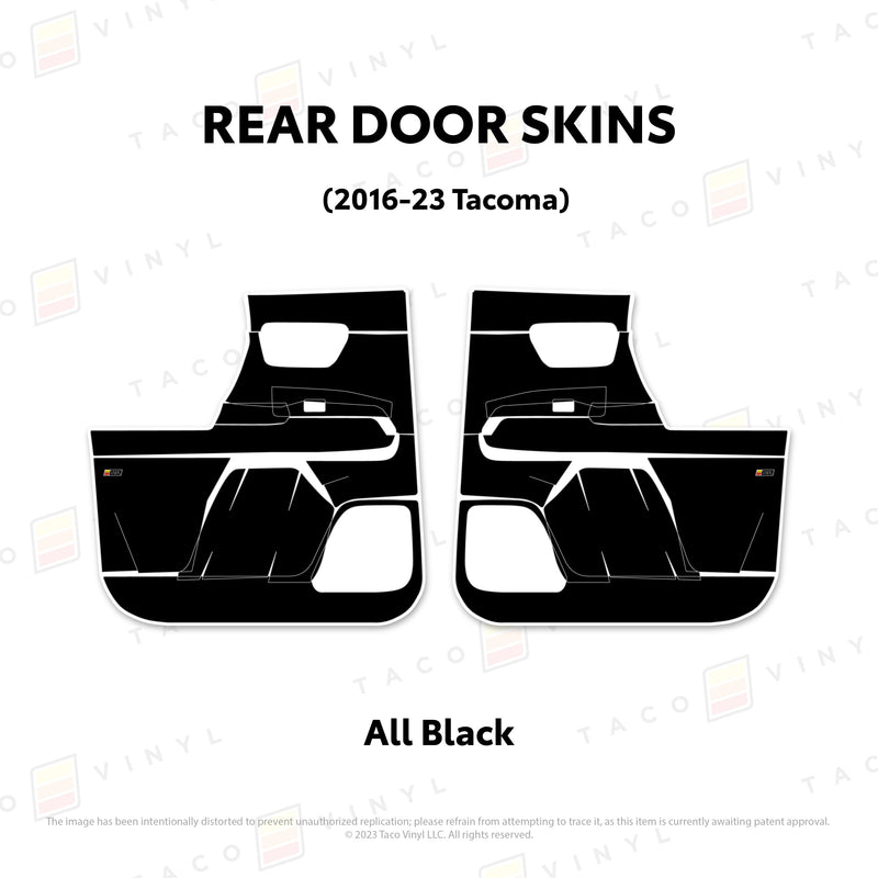 Taco Vinyl Door Skins for Tacoma (2016-2023) - Aspire Auto Accessories