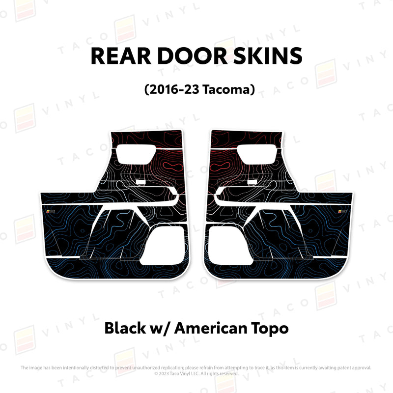 Taco Vinyl Door Skins for Tacoma (2016-2023) - Aspire Auto Accessories