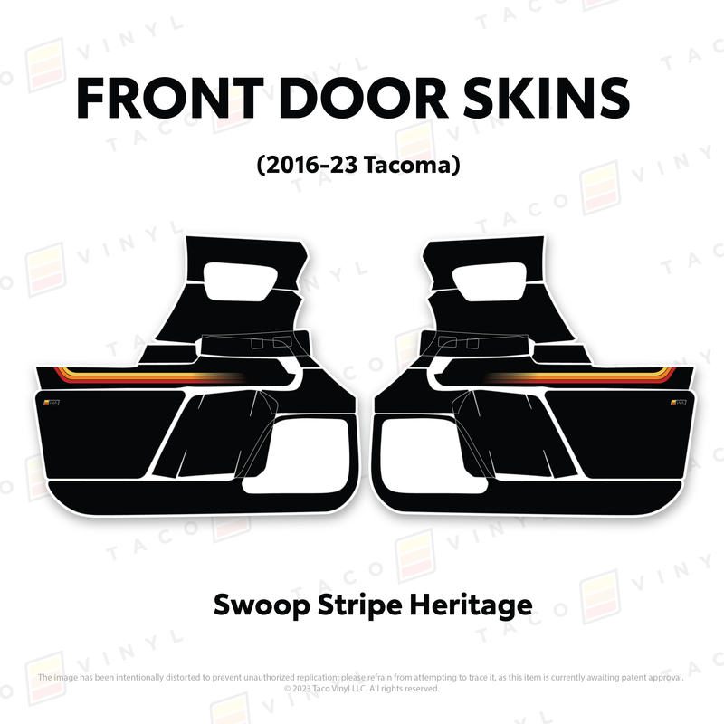 Taco Vinyl Door Skins for Tacoma (2016-2023) - Aspire Auto Accessories