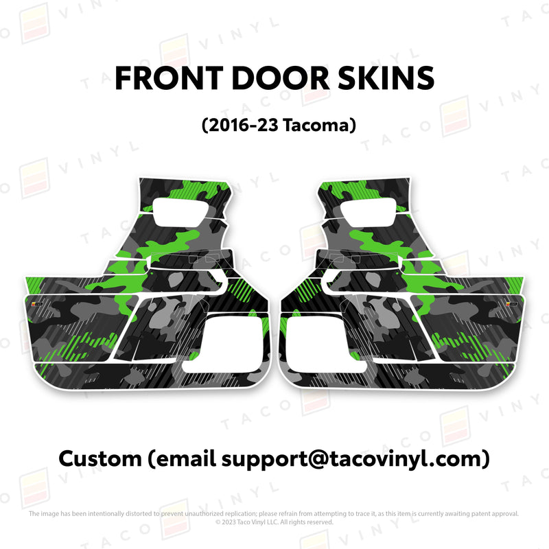 Taco Vinyl Door Skins for Tacoma (2016-2023) - Aspire Auto Accessories