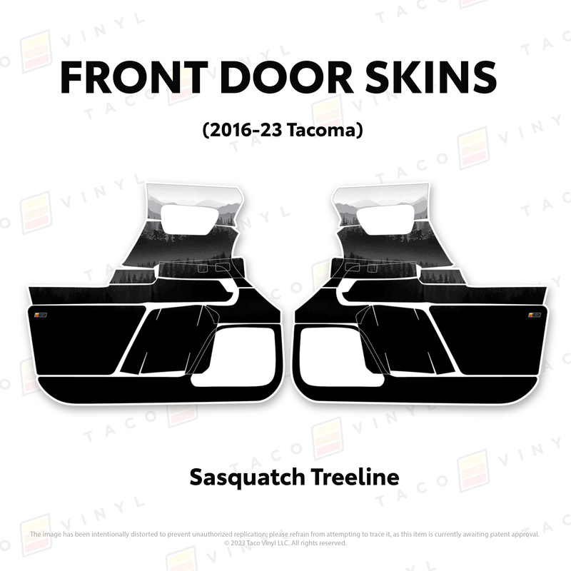 Taco Vinyl Door Skins for Tacoma (2016-2023) - Aspire Auto Accessories