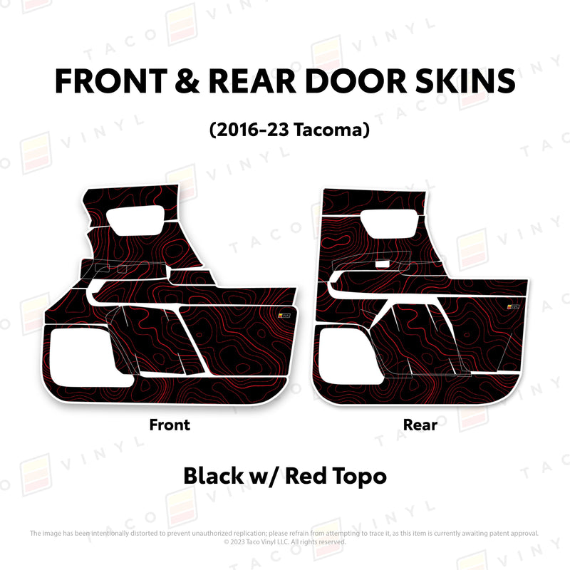 Taco Vinyl Door Skins for Tacoma (2016-2023) - Aspire Auto Accessories