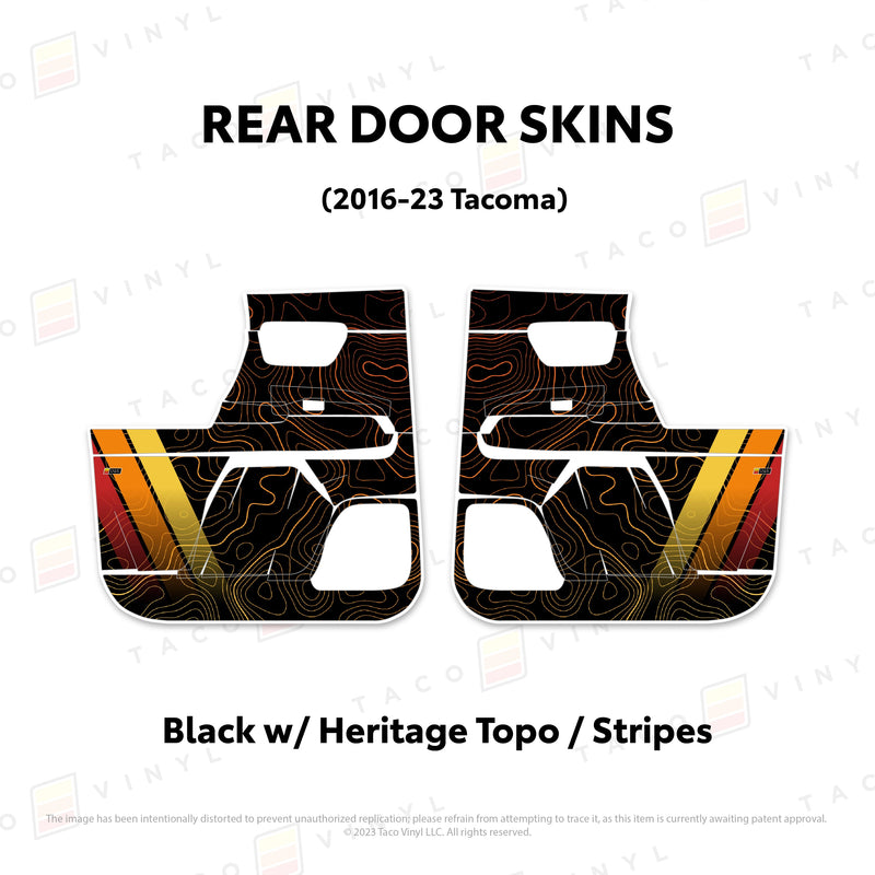 Taco Vinyl Door Skins for Tacoma (2016-2023) - Aspire Auto Accessories