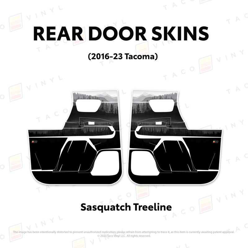 Taco Vinyl Door Skins for Tacoma (2016-2023) - Aspire Auto Accessories