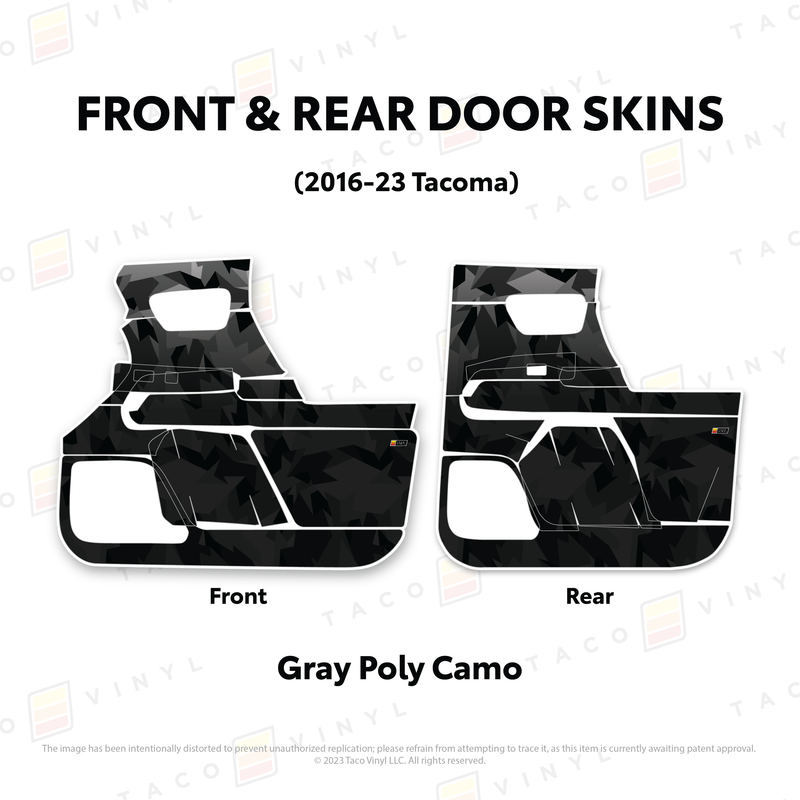 Taco Vinyl Door Skins for Tacoma (2016-2023) - Aspire Auto Accessories