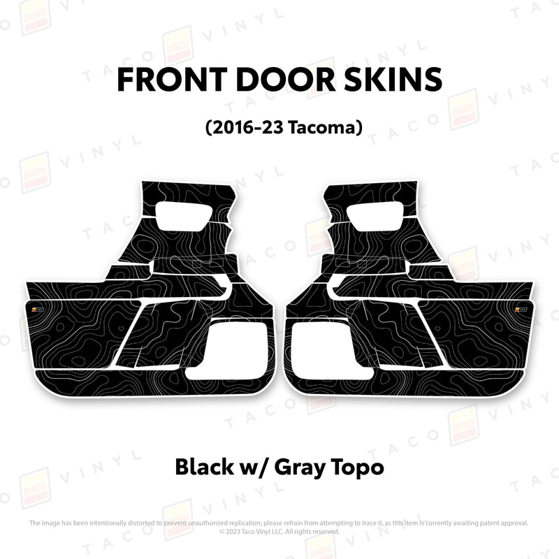 Taco Vinyl Door Skins for Tacoma (2016-2023) - Aspire Auto Accessories
