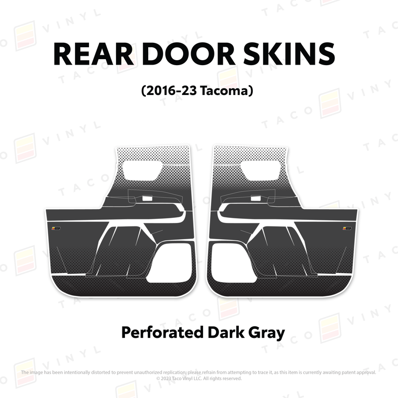 Taco Vinyl Door Skins for Tacoma (2016-2023) - Aspire Auto Accessories