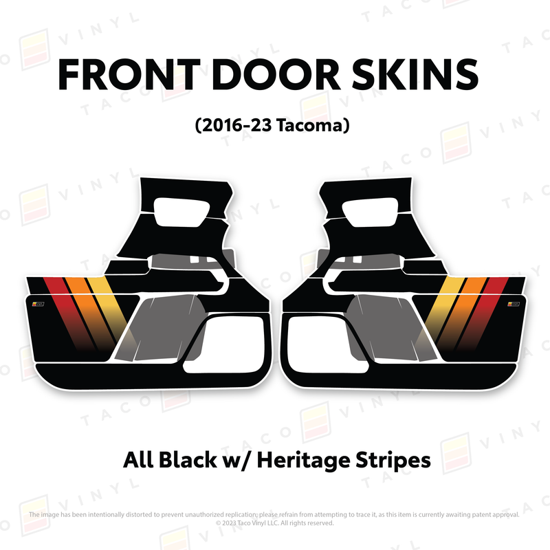 Taco Vinyl Door Skins for Tacoma (2016-2023) - Aspire Auto Accessories