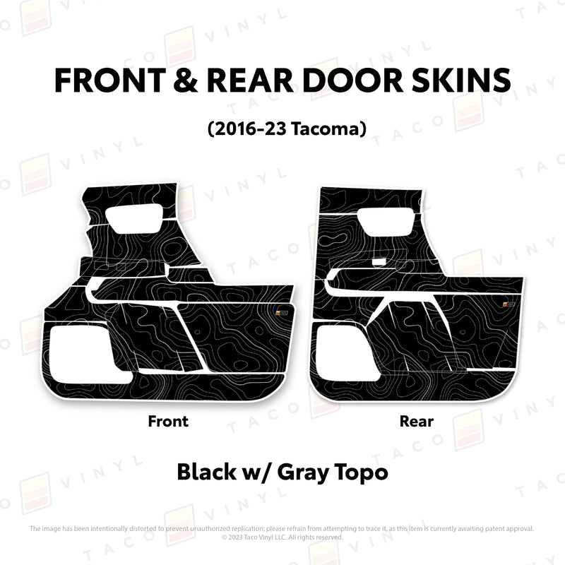 Taco Vinyl Door Skins for Tacoma (2016-2023) - Aspire Auto Accessories