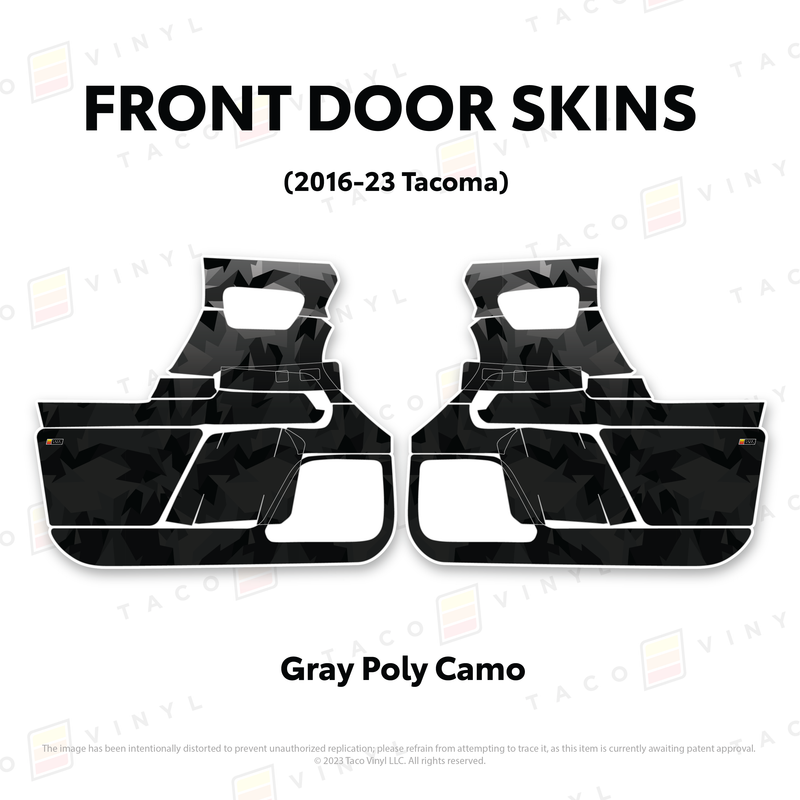 Taco Vinyl Door Skins for Tacoma (2016-2023) - Aspire Auto Accessories