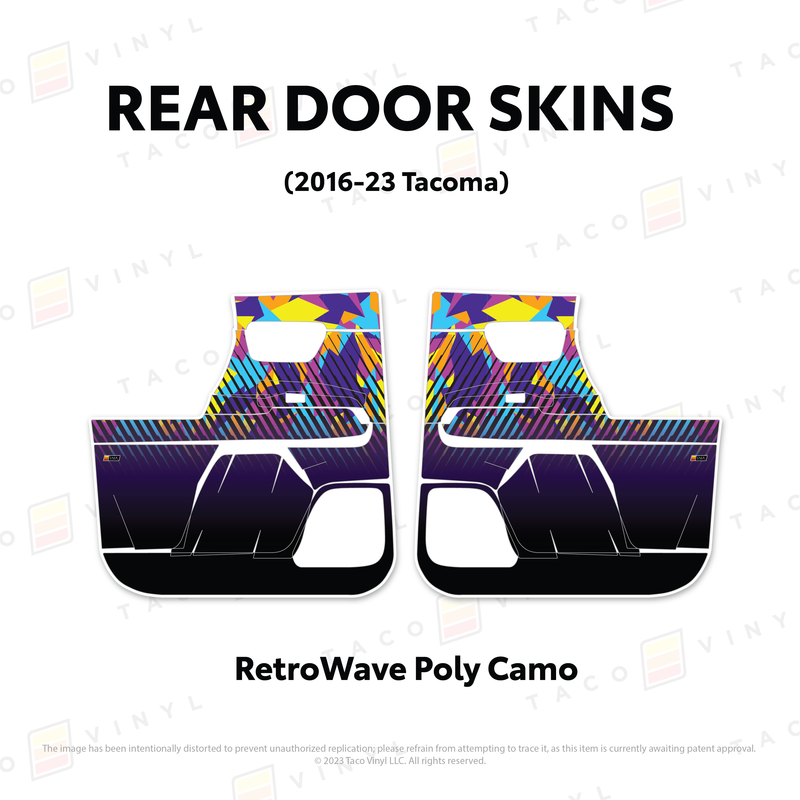 Taco Vinyl Door Skins for Tacoma (2016-2023) - Aspire Auto Accessories