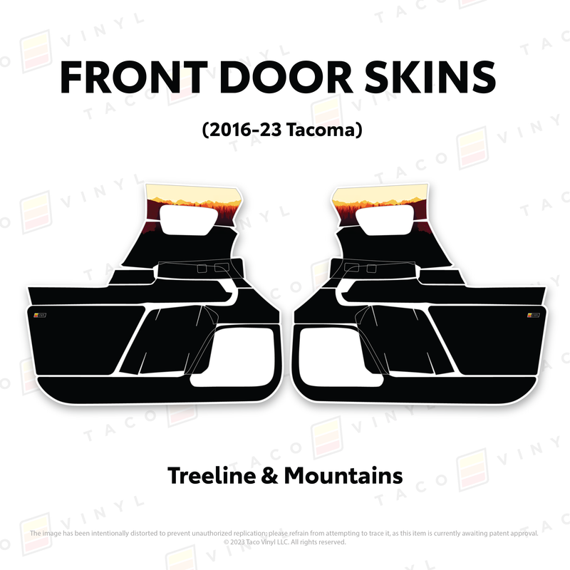 Taco Vinyl Door Skins for Tacoma (2016-2023) - Aspire Auto Accessories