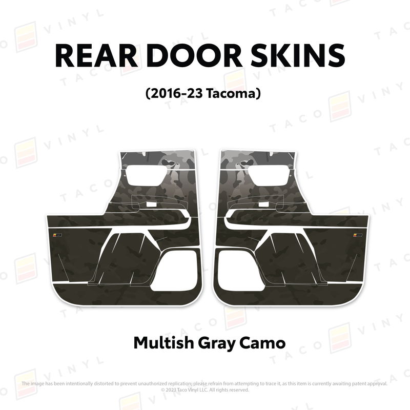 Taco Vinyl Door Skins for Tacoma (2016-2023) - Aspire Auto Accessories
