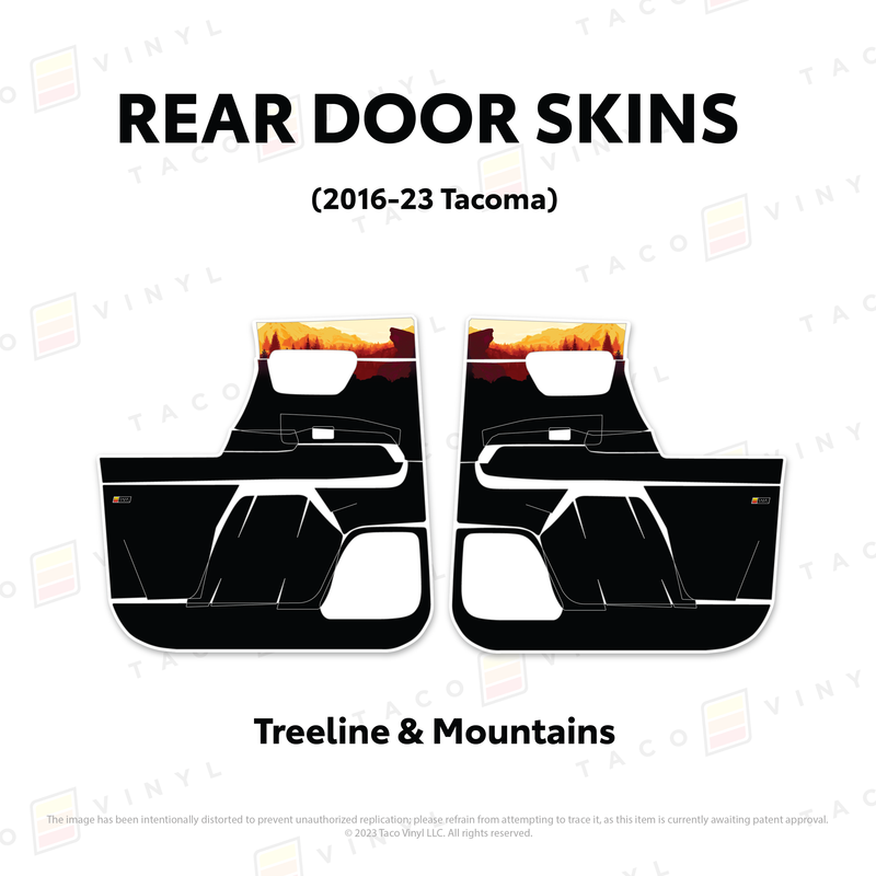 Taco Vinyl Door Skins for Tacoma (2016-2023) - Aspire Auto Accessories