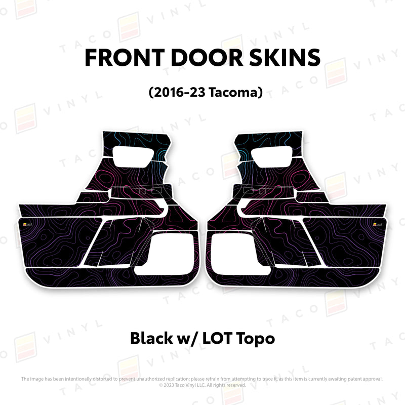 Taco Vinyl Door Skins for Tacoma (2016-2023) - Aspire Auto Accessories