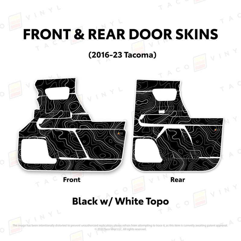 Taco Vinyl Door Skins for Tacoma (2016-2023) - Aspire Auto Accessories